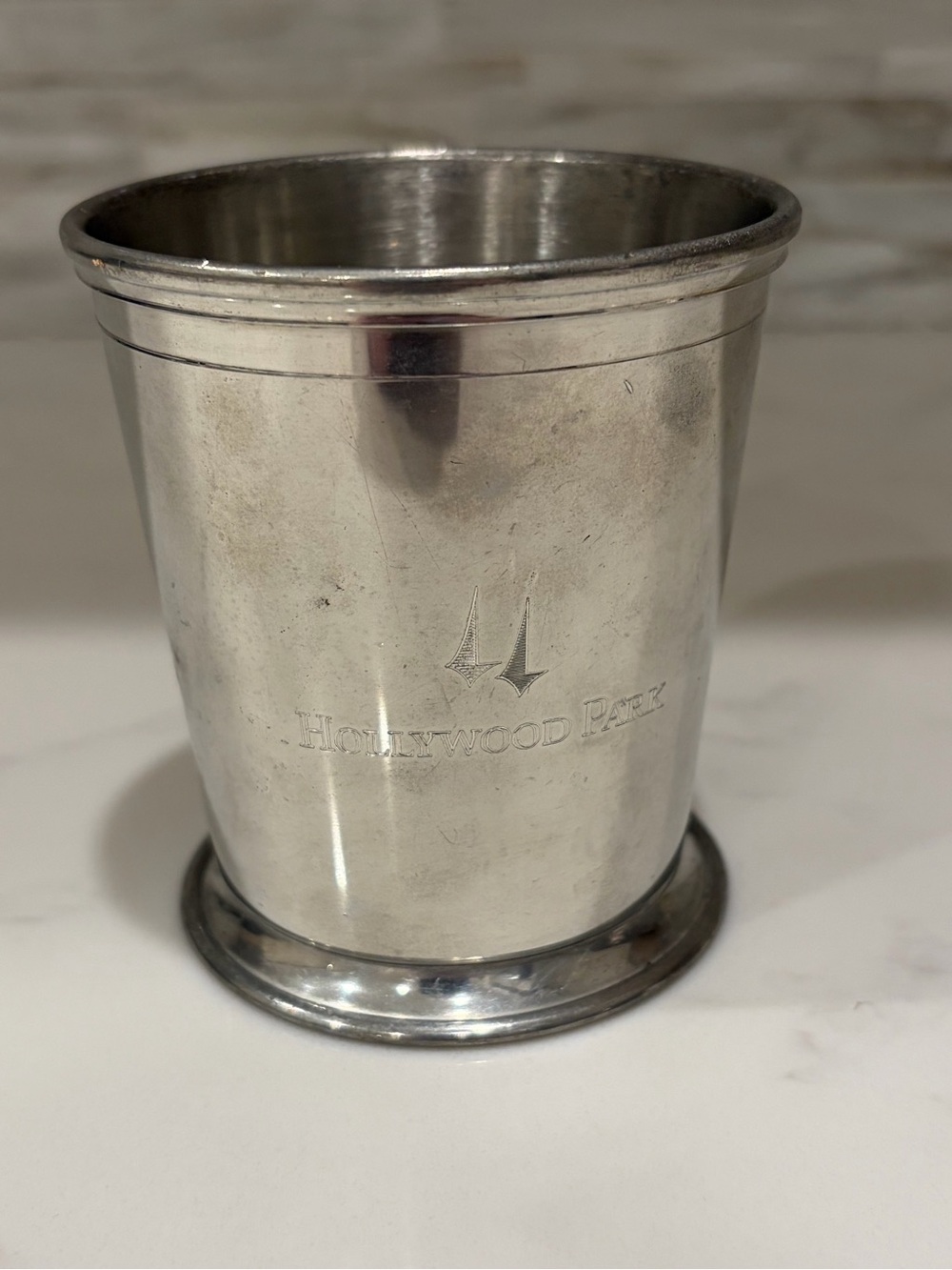 Woodbury Pewterers Pewter Metal Goblet Cup, Hollywood Park